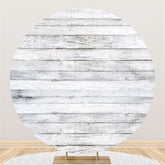 Lofaris Simple Nature White And Grey Wood Birthday Backdrop